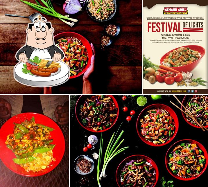 Genghis Grill, 9300 Six Pines Dr 100a in The Woodlands Restaurant