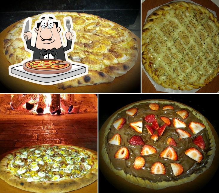 Consiga diferentes tipos de pizza