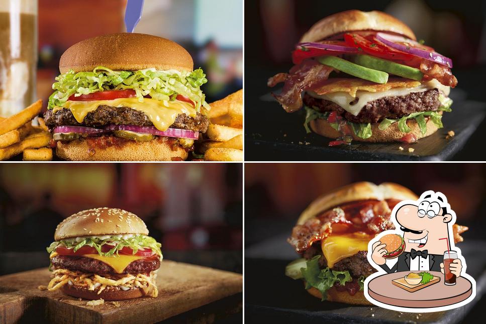 Order a burger at Red Robin Gourmet Burgers and Brews