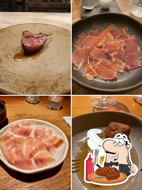 Escolha pratos de carne no Fame Osteria