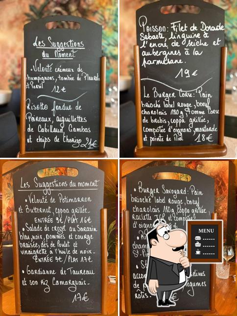 Découvrez le menu du jour sur le tableau