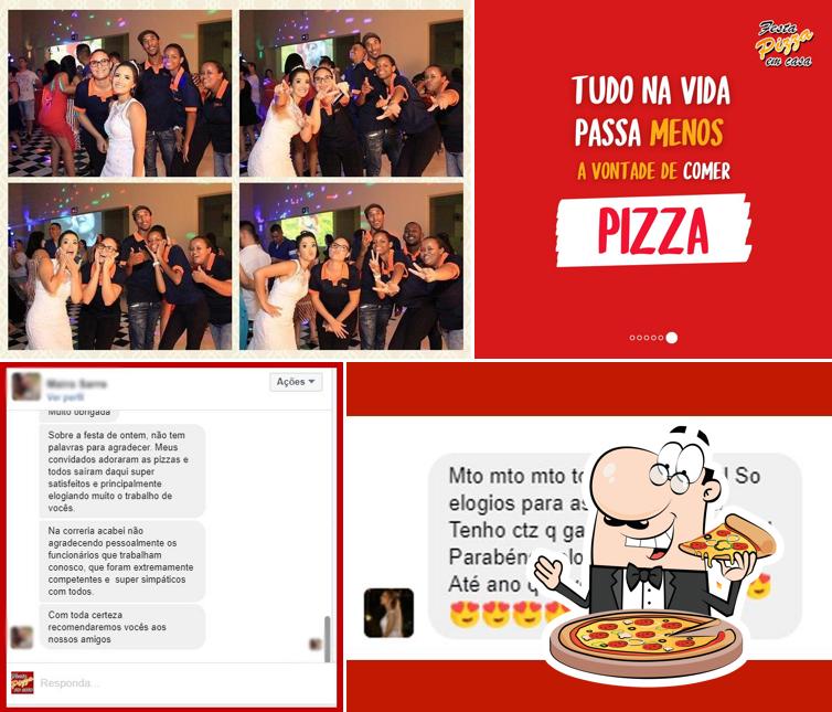 Consiga diversos tipos de pizza