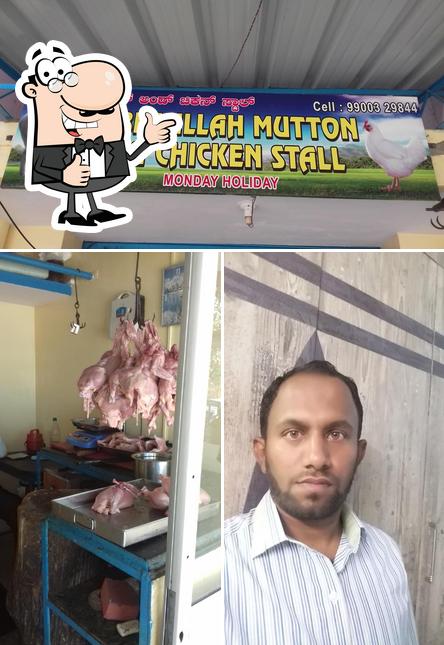 See this image of Bismillah mutton and chicken stall