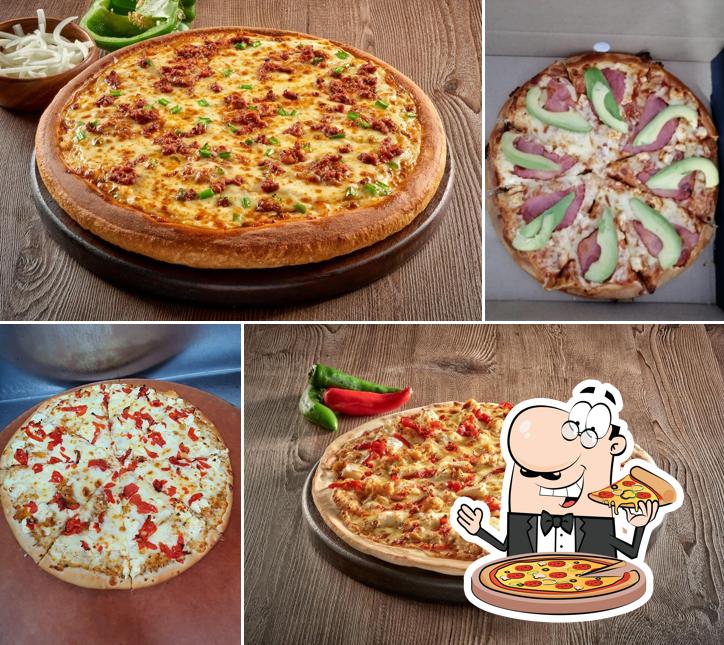 Prenez différents types de pizzas