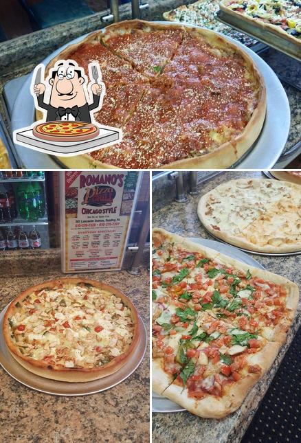 Order pizza at Romano's Chicago Style Pizza & Grill