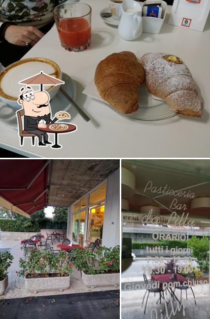 Questa è la immagine che presenta la esterno e cibo di Pasticceria Da Lilly