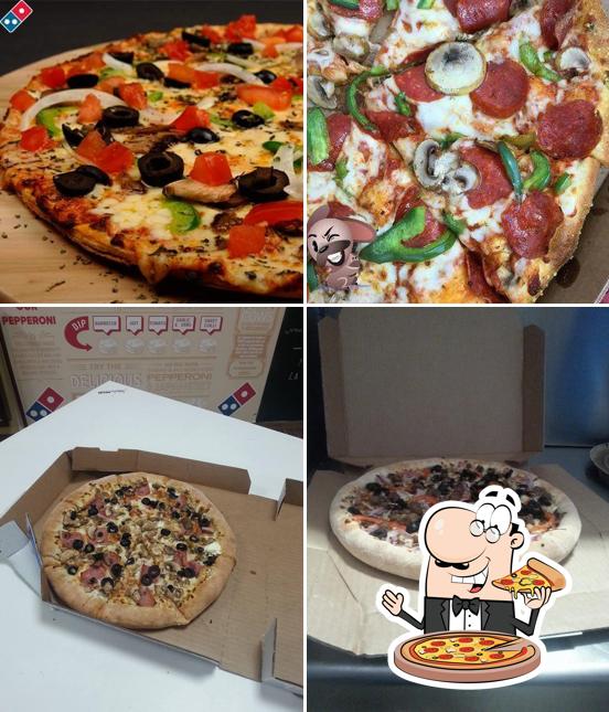 En Domino's Pizza Pitesti, puedes pedir una pizza