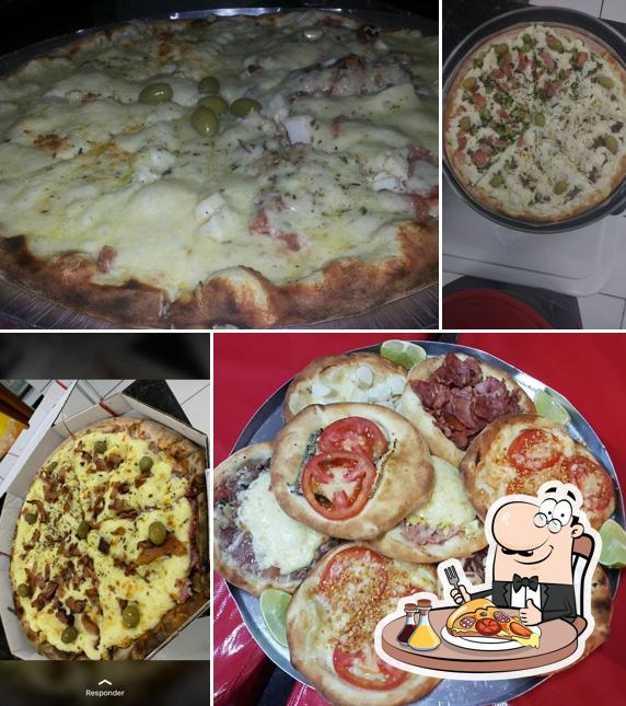 Escolha pizza no Pizzaria Michelangelo