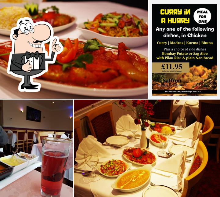 Saffron Indian Restaurant & Pizza Place in Woodbridge Restaurant menu