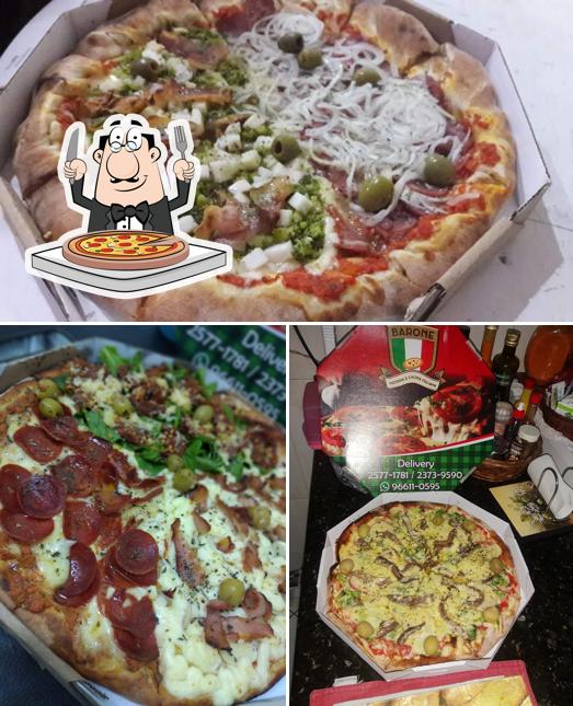 Peça diversos variedades de pizza