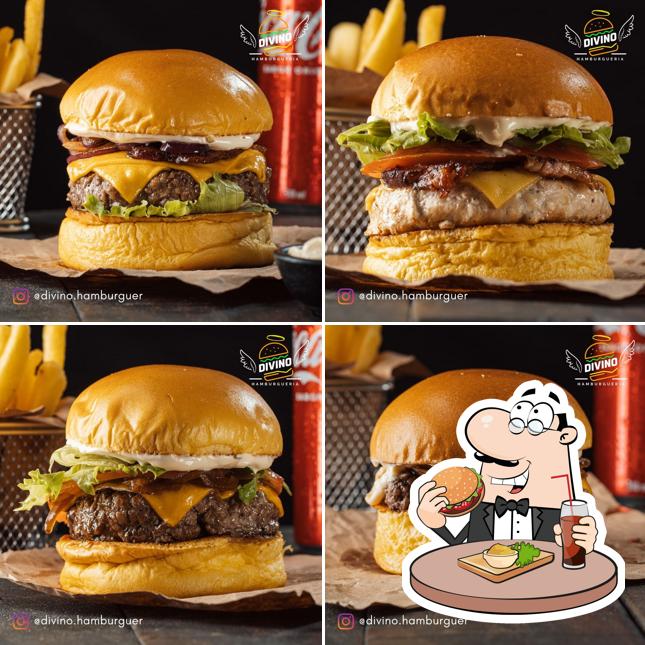 Hambúrguer em Divino Hambúrguer