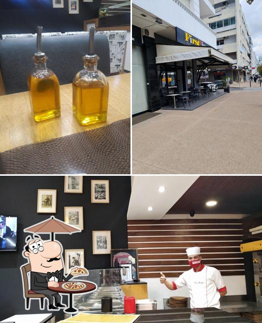 L'extérieur de First Pizza
