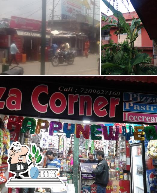 The exterior of Pizza Corner Store