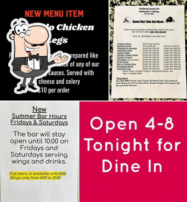 Weatherly Country Inn, 34 S Lehigh Dr in Weatherly Restaurant