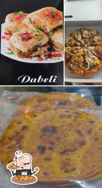 Order pizza at Gujarati Food Junction
