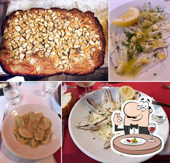 Platti al Trattoria Da Piva Vernazza