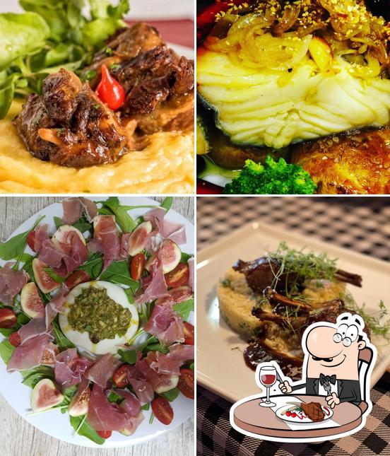 Escolha pratos de carne no IL Gatto Nero Trattoria