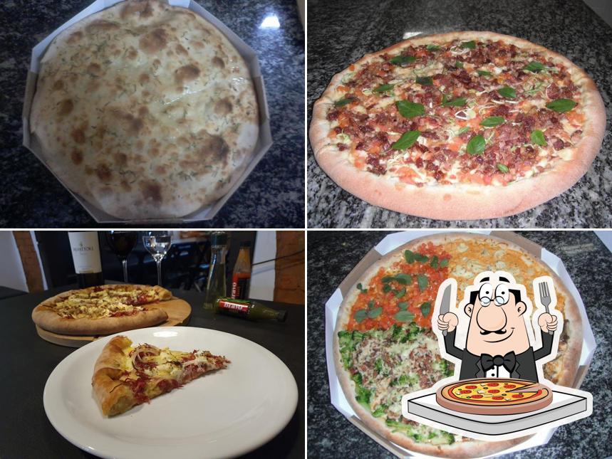 Escolha diferentes tipos de pizza