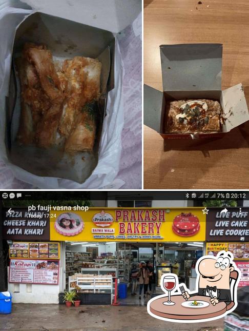 Among different things one can find food and exterior at Praksh Bakery