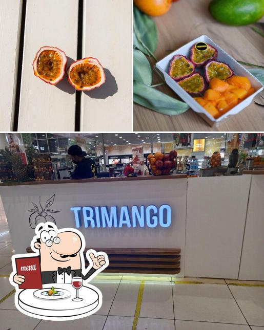 Посмотрите на эту фотографию, где видны еда и внешнее оформление в Trimango