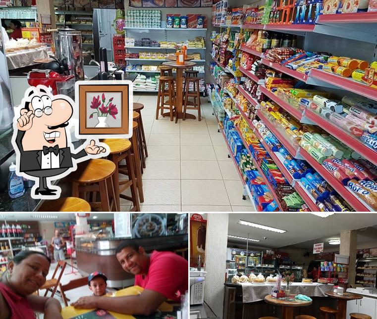 O interior do Padaria Mr. Pão