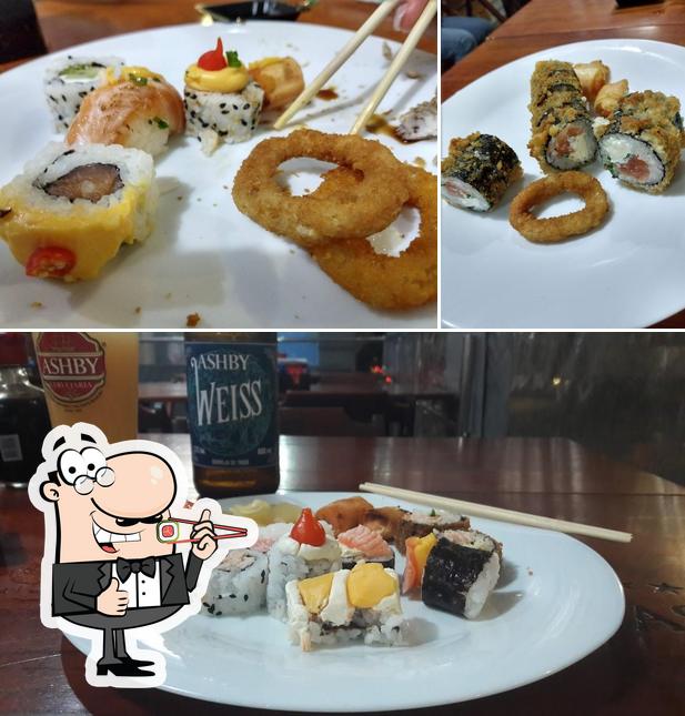 Escolha diferentes opções de sushi