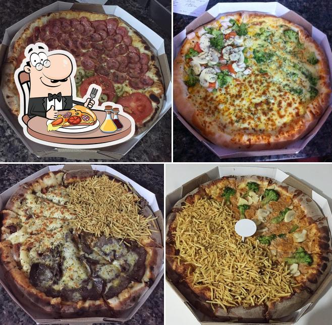 Consiga diferentes tipos de pizza