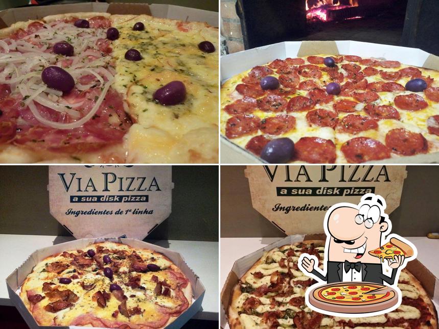 No Via Pizza, você pode desfrutar de pizza