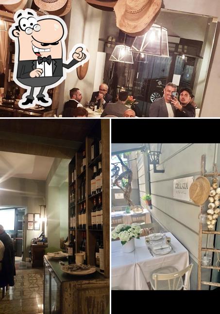 Questa è la immagine che mostra la interni e vino di Crìanza