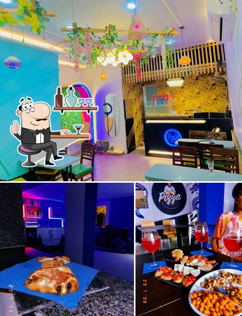 The interior of The Blue Dragon