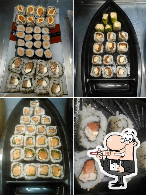 Prove diferentes opções de sushi