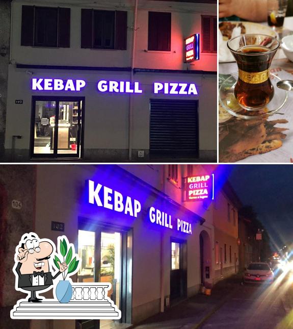 Questa è la foto che presenta la esterno e bevanda di Uylas Kebab Center - Bareggio