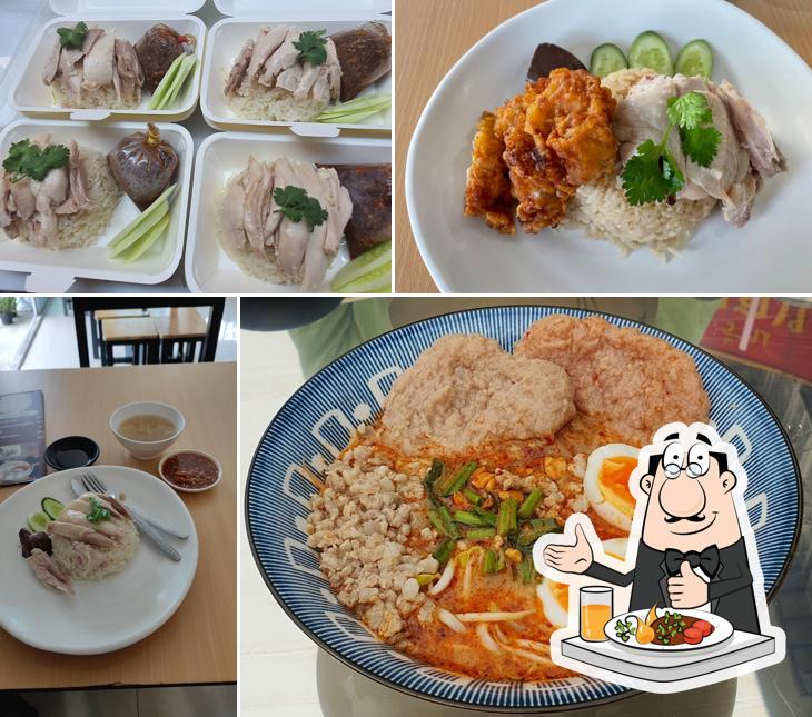 Comida en Hao Chue Chicken Rice