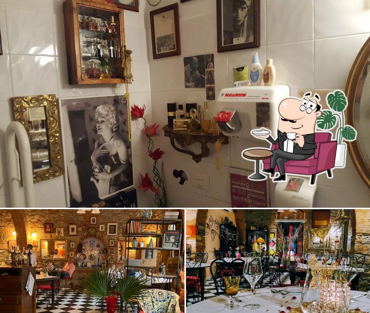 Gli interni di Osteria San Michele