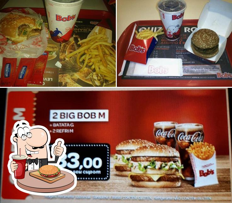 Peça um hambúrguer no Bob's Shakes