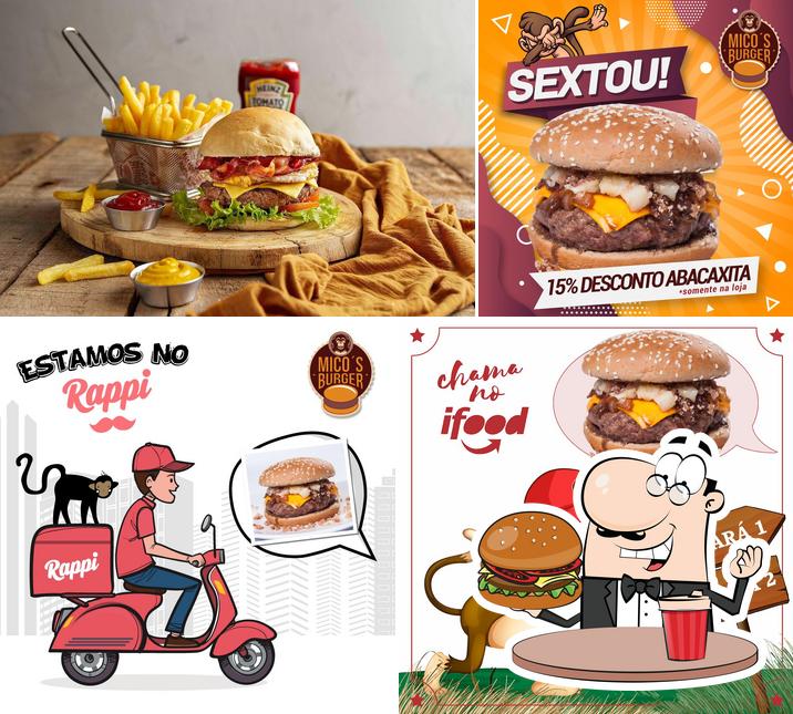 Peça um hambúrguer no Micos Burger Octogonal