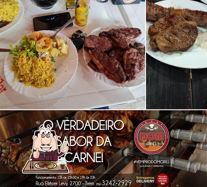 Há uma escolha de opções para os amantes da carne