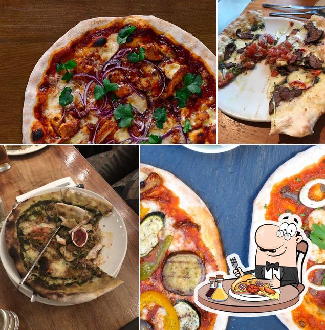 Order pizza at Zerodegrees Microbrewery Restaurant Cardiff