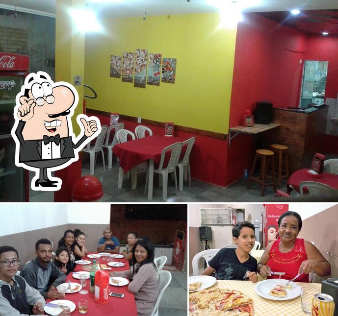 O interior do Big Pizzaria