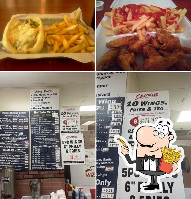 Lovejoy Wings Cafe in Bonanza Restaurant menu and reviews