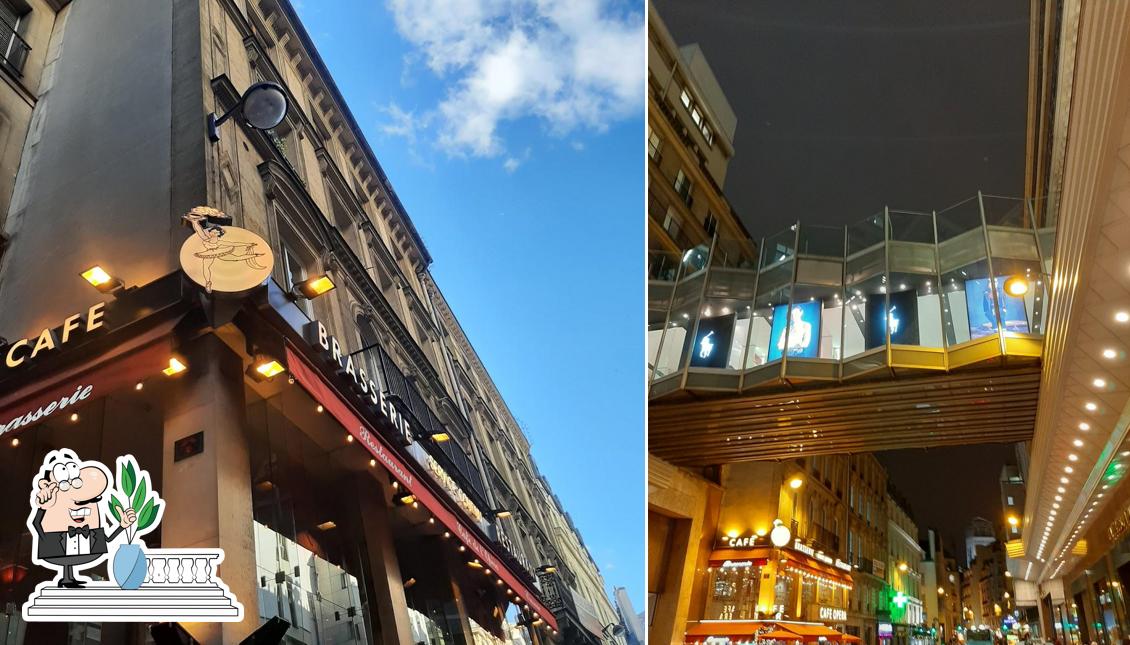 Vous pouvez prendre un bol d'air frais dans l'espace ouvert de Café de l'Opéra