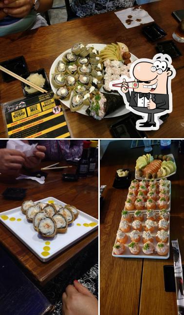 Rolos de sushi são oferecidos por Amazon Sushi Ephigênio Salles