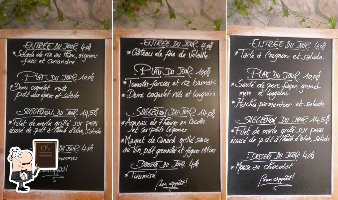 Le menu du tableau liste les options disponibles)