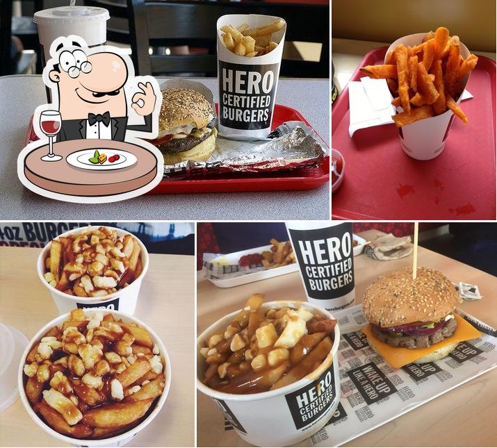 Nourriture à Hero Certified Burgers