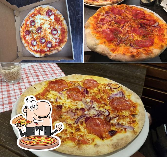 En Pizza Palast, puedes probar una pizza