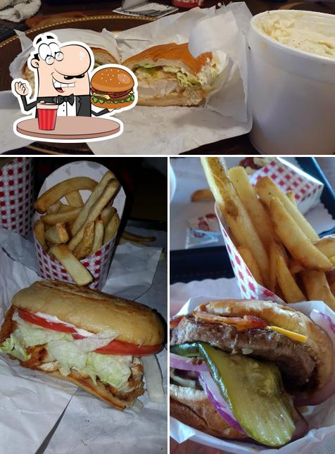 Order a burger at Manny’s California Fresh Cafe