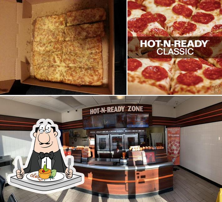 Las fotografías de comida y interior en Little Caesars Pizza