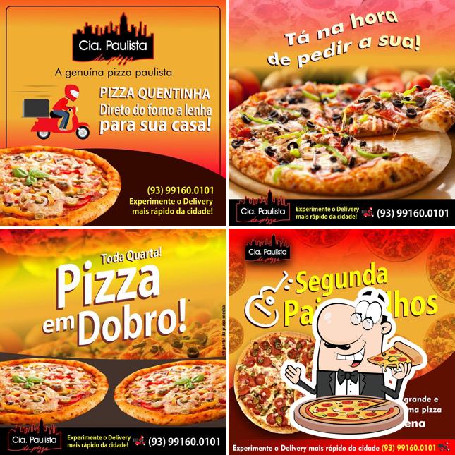 Consiga pizza no Cia Paulista De Pizza