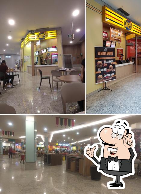 O interior do Digão Burguers Shopping Contagem