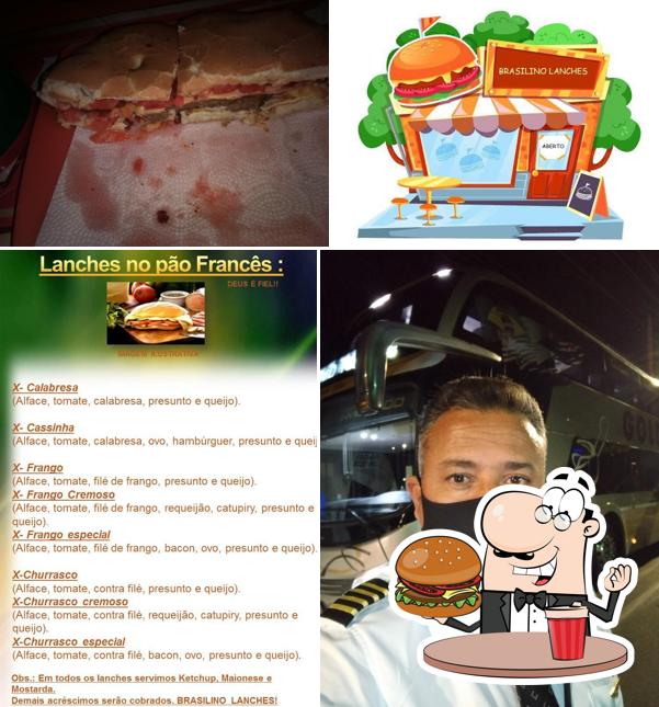Peça um hambúrguer no Brasilino Lanches